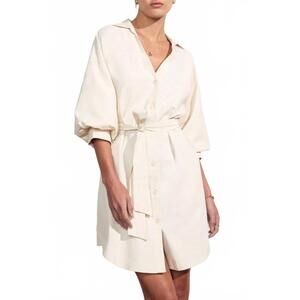 NEW BROCHU WALKER kate belted dress in calico